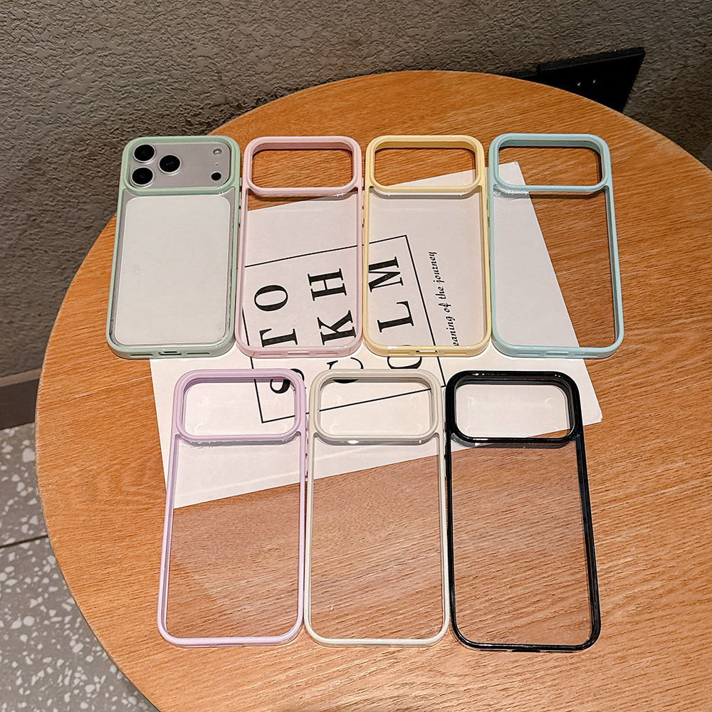 Ốp Điện Thoại Acrylic Kẹo Cho iPhone 17 Pro Max 17 Air 16 Plus 15 14 13 12 11 Vỏ Bảo Vệ Chống Sốc
