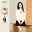Áo len cardigan nữ Mịn CD04 khoá kéo 2 chiều phối viền len dệt kim mềm mại thời trang thanh lịch