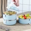 Hộp đựng thực phẩm DAYBREAK, Hộp cơm trưa cách nhiệt tròn bằng thép không gỉ, Hộp đựng giữ nhiệt súp cách nhiệt dung tích lớn chống rò rỉ bền bỉ dành cho học sinh và nhân viên văn phòng