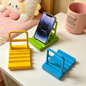 Mini Xe Đẩy Hình Giá Đỡ Điện Thoại Để Bàn Xe Đẩy Lười Đứng Phòng Ngủ Trang Trí Nhà Cửa Trang Trí