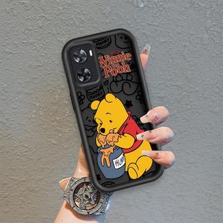 Ốp Lưng Cho OPPO A57 4G A77 4G A77S 4G Phim Hoạt Hình Silicon Màu Kẹo Mềm Ốp lưng TPU Winnie the Pooh Mắt Thiên Thần Chống Sốc Ốp Lưng
