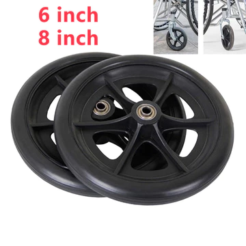 Bánh Xe Lăn 6/8 Inch Linh Hoạt Thay Thế Cho Xe Lăn Trước, Bánh Xe Lăn Trước Thay Thế Chống Mòn esp - D114