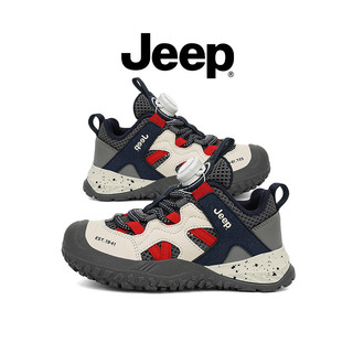JEEP Phong Cách Mới Trẻ Em Đi Bộ Đường Dài Mùa Hè Lưới Thoáng Khí Bề Mặt Chống Trơn Trượt Bé Trai Đế Mềm Giày Ngoài Trời