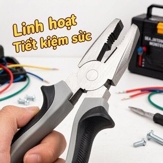 Kìm đa chức năng Máy cắt dây thép Carbon Kim mũi trượt Grip Bộ dụng cụ hạng nặng