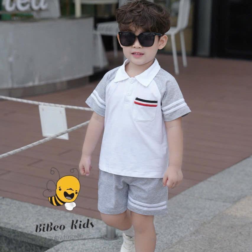 Bộ quần áo THOMBROW  cho bé trai , Bộ quần  áo chất COTTON mềm thoải mái cho bé