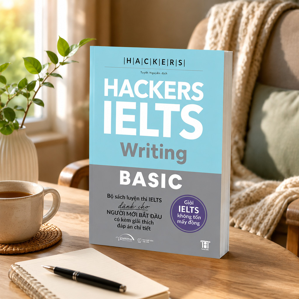 Sách – Hackers IELTS Basic Writing – Phù Hợp Cho band 3.0–5.5 Kèm Lời Giải Chi Tiết (Gamma Books)
