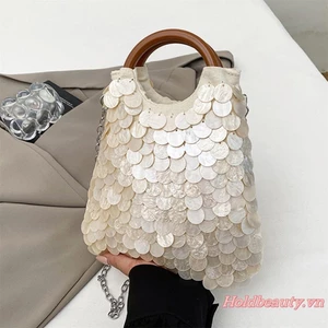 Túi đeo chéo nữ Túi ly hợp buổi tối đa năng đeo vai lấp lánh cho bữa tiệc cưới du lịch