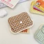 Ví đựng tiền xu GUSTAVA, Túi đựng thẻ chần kẻ sọc, Polyester nhiều lớp dễ thương có dây kéo Túi lưu trữ Sử dụng hàng ngày