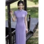 WHX [Sườn Xám Giữa Chiều Dài] Váy Dài Nữ Sườn Xám Phong Cách Trung Hoa Retro Plus Size