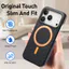 Lychee Grain PC + TPU Sạc Từ Tính Ốp lưng IPhone Air 17 16 15 124 13 12 Pro Max PIus Ốp Lưng Chống Sốc