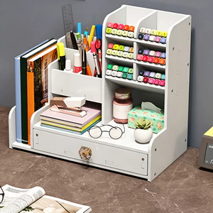Dụng cụ sắp xếp bàn có ngăn kéo Chất liệu làm mịn chắc chắn Studio nghệ sĩ chuyên nghiệp