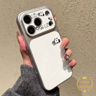Ốp Lưng Tương Thích Cho IPhone 17 12 11 16 15 13 14 Pro Max 17 Air 14 Plus Phim Hoạt Hình Chó Dễ Thương Đơn Giản Tức Thì Miếng Dán