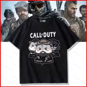 YB1 Call of Duty COD hamster Cosplay vải 3D mùa hè Áo thun Anime tay ngắn hàng đầu BY1