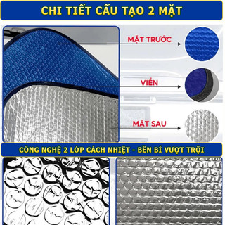 Tấm Che Nắng Ô Tô Miếng Xốp Chắn Nắng Giảm Nhiệt Độ Trong Xe Có Mút Hít Tấm Chắn Nắng Cách Nhiệt