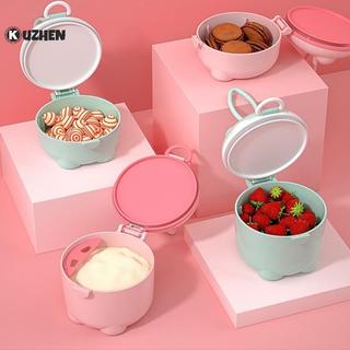 KUZHEN Hoạt Hình Di Động Sữa Bột Hộp Đựng Có Thìa Sữa Bột Hộp Bảo Quản Cho Bé Ăn Du Lịch Hộp Đựng HOT