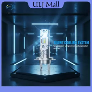 Đèn pha ô tô bóng đèn LED ULJ H7 H1 800000Đèn không dây Mini LM 600W CANBUS Đèn pha tự động Đèn sương mù 6000K White12V 24V Plug & Play.