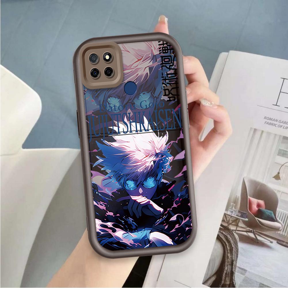 Ốp Lưng Cho Realme C12 C25 C25S C21Y C25Y C15 Narzo 30A Narzo 20 Vỏ Điện Thoại Silicon Mềm TPU Jujutsu Kaisen Sinh Viên Nam Thời Trang Mắt Thiên Thần Ốp Lưng Chống Sốc
