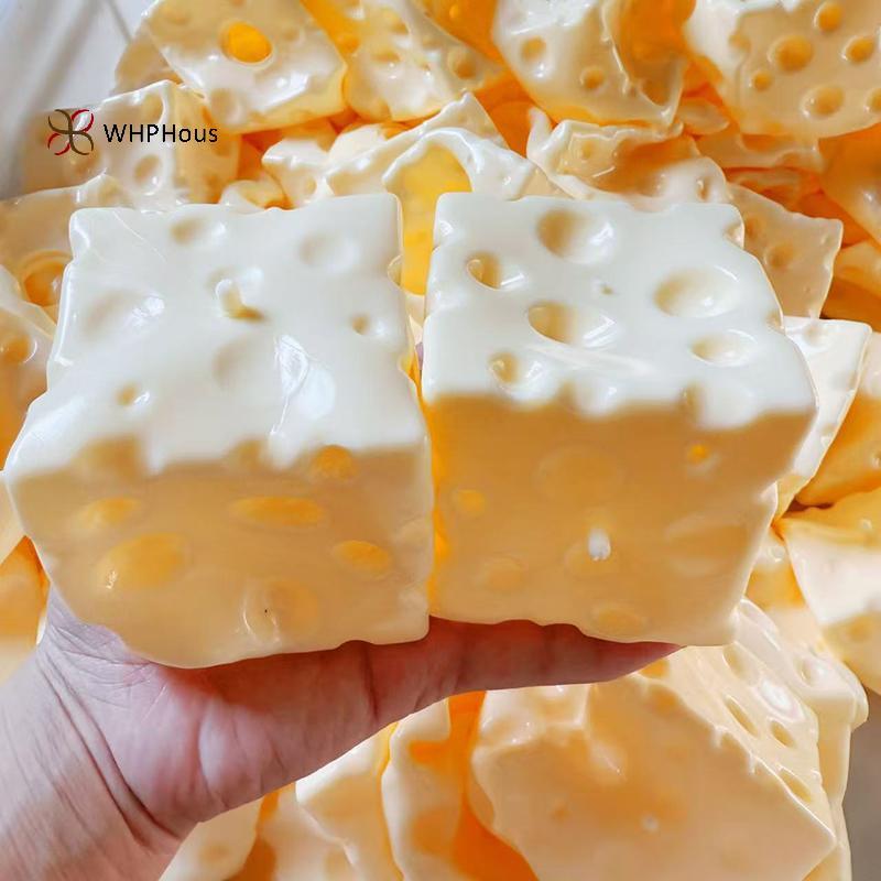 < WHPHous-t > Phô Mai Pinch Bóng Dầu Dừa Handmade Nhựa Bền Không Phục Hồi Đồ Chơi Giảm Căng Thẳng Cho Văn Phòng Và Nhà Thư Giãn Đẹp
