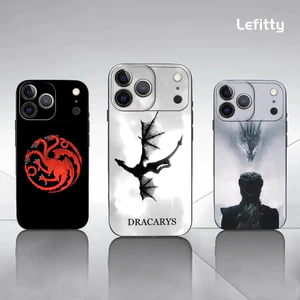 TP-1 TV g-Game of t-Thrones Ốp Lưng Điện Thoại IPhone 17 16 15 14 13 12 11 Pro Max Plus Mini Đen Mờ Vỏ Mềm Funda