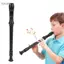 Toyuvn Fesjoy Soprano ABS Phong Cách Đức Nhạc Cụ Ghi Âm Cho Trẻ Em Dễ Dàng Bấm Ngón Lý Tưởng Hiện Tại Trẻ Em Màu Đen