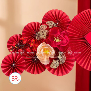 Set nguyên liệu trang trí mẹt Tết Bách Lộc-Phụ kiện decor Tết 2026,mẹt tết treo tường cầu may mắn,tài lộc ANGIHOME