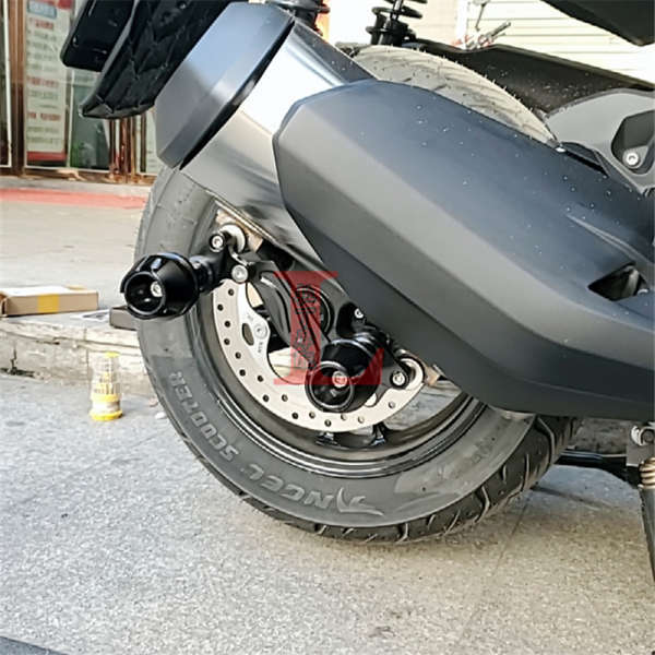 Thích hợp cho BMW C400GT C400X sửa đổi ống xả bóng bảo vệ bánh trước thanh chống rơi phuộc trước chống va đập khối chống rơi