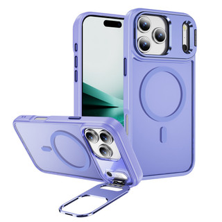 Ốp điện thoại giá đỡ ống kính từ tính mờ cho iPhone 17 16 15 14 Pro Max 17 Air Plus Chống sốc Dễ dàng làm sạch Sạc không dây