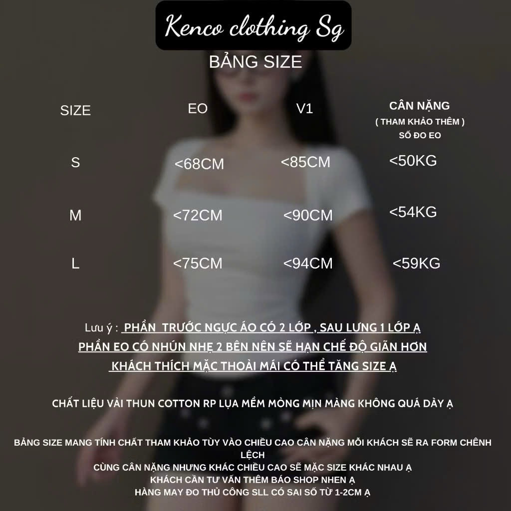 Áo Thun Nhún Eo Tay Ngắn Ôm Body Chất Thun Cotton Nhiều Màu Kenco Thời Trang Nữ