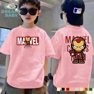 COD✅ (Hồ Chí Minh)DREAMY BABY Áo thun ngắn tay trẻ em hình người nhện hoạt hình Thoải mái, phù hợp cho bé trai