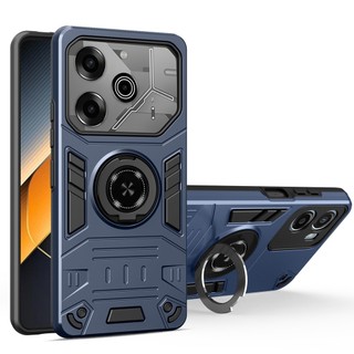 Dành Cho Tecno POVA 6 / 6 Pro 5G / POVA 6 Neo 4G Ốp điện thoại Nhẫn Đứng Giáp Lưng Cứng Bảo Vệ Hạng Nặng Khung TPU Mềm Chống Sốc Mỏng Vỏ