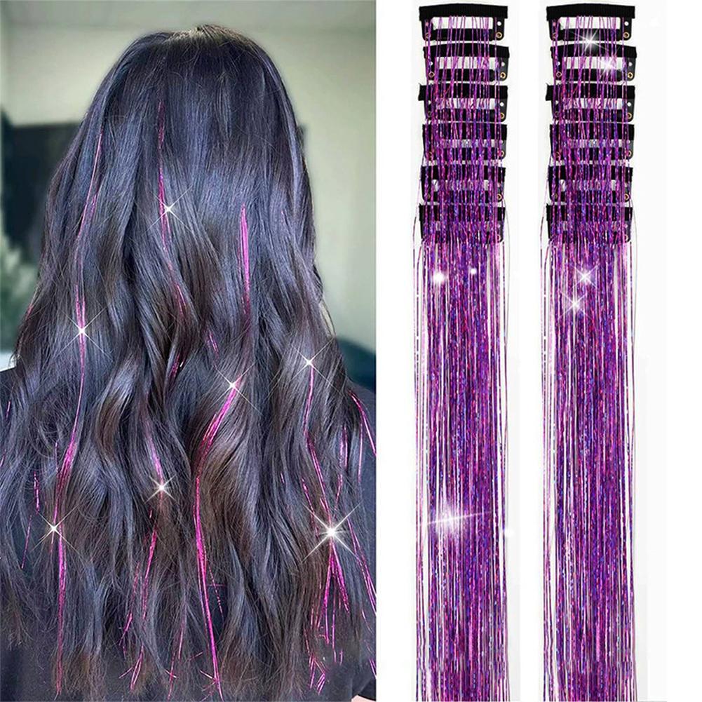 Kẹp Ruy Băng Sáng Bóng với Tinsel Lấp Lánh - Tăng Khối Lượng và Chiều Dài Ngay tức thì