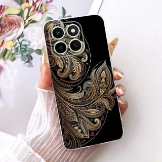 Dành Cho Honor X6c Ốp Lưng NIC-LX1 NIC-LX2 NIC-LX3 Vỏ Silicon Mềm Hình Rồng Sói Sư Tử Cho HonorX6c X 6C 4G Vỏ