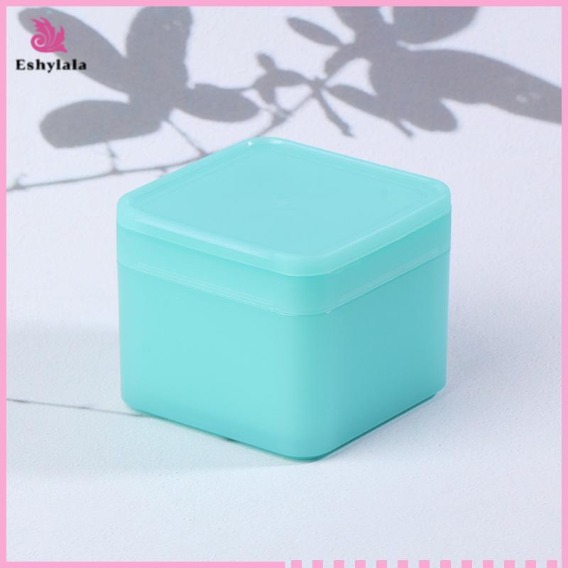 300g Dụng cụ tẩy trang vuông hai lớp Hộp bông Flip Cover Tự kết hợp Nhíp Hộp lưu trữ miếng bông [MỚI]