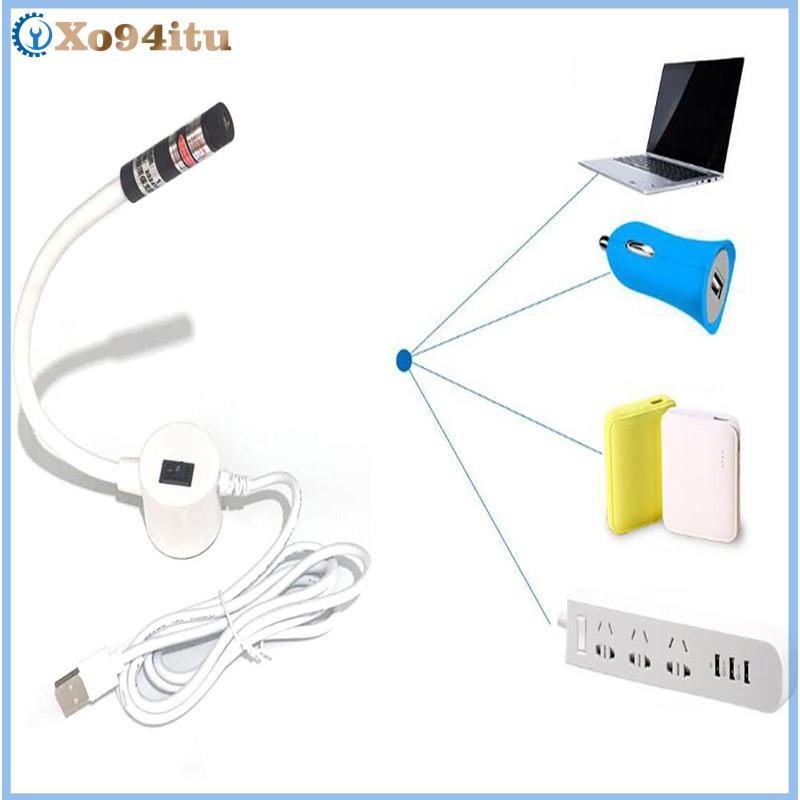 XOITU USB Đèn định vị Laser đỏ Cắt đèn hồng ngoại có đế từ tính Dòng DC5V / Phụ kiện chéo VN
