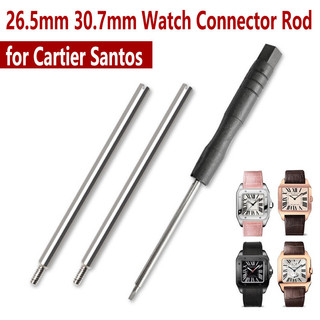 26.5mm 30,7mm Đồng Hồ Kết Nối Thanh Cho Cartier Santos 100 Ốc Vít Thép Không Gỉ Dây Đồng Hồ Kết Nối Đồng Hồ Chắc Chắn Vít Phụ Kiện