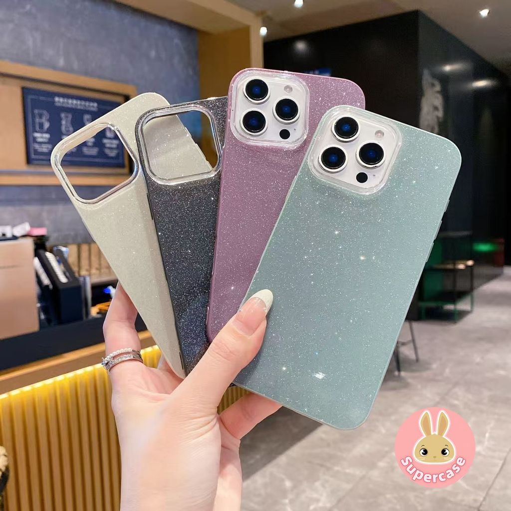 Sang Trọng Sáng Bóng Lấp Lánh Cho Samsung Galaxy A17 A16 M56 F56 A06 A56 A36 A26 A55 A35 A25 A54 A34 A53 A52 A52S A32 M23 A23 5G 4G Vỏ Màu Kẹo Dễ Thương Đơn Giản Cứng IMD Vỏ Điện Thoại