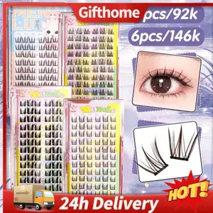 🚚【giao Hàng 24h】Lông Mi Giả Cụm Lông Mi Dày Mô Phỏng Dày Trang Điểm Essentials