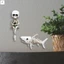 Halloween Skeleton Cá Mập-Bạo Trang Trí Kết Cấu Xương Chi Tiết Phóng Đại Cá Mập Lớn Cho Halloween Tường Bể Cá Trang Trí