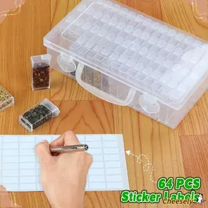 Hộp đựng phụ kiện thêu CHEESELY, có tay cầm Hộp lưu trữ hạt Perler, Hộp lưu trữ DIY di động