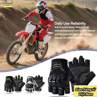 HAVENLYCO 1 Đôi Găng Tay Đi Xe Đạp, Găng Tay Xe Máy Nửa Ngón Chống Rơi, Găng Tay Lái Xe Có Thể Điều Chỉnh Chống Mài Mòn Bền Đẹp Cho Nam Nữ