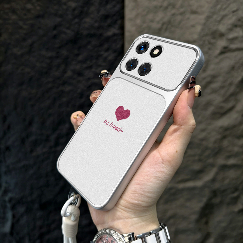 Ốp điện thoại honor X7B X7A X7C X7D X5B X5C PLUS 5G Vỏ điện thoại lo lắng Vỏ mềm chống sốc thiết kế mới cặp đôi thẩm mỹ tình yêu dành cho bé gái có dây buộc TBHSAX1