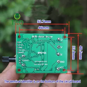 Bảng điều khiển động cơ không chổi than DC 6-24V Bảng điều khiển tốc độ Mô-đun bảo vệ bộ điều khiển động cơ cho động cơ ổ cứng [mới]