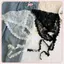 JRP Dễ Thương Frilly Ren Khăn Chuyển Đổi Tam Giác Đầu Quấn Dây Thắt Lưng Cho Nữ Dạo Phố Mùa Hè JRP