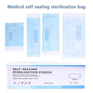 PNPIA- Túi tiệt trùng tự bịt kín tự hấp 200 chiếc để xăm nha khoa Sử dụng móng tay Ứng dụng dễ dàng