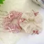 Scrunchies cột tóc caro pastel đính nơ ngọc trai dễ thương mềm nhẹ co giãn tốt cho nữ