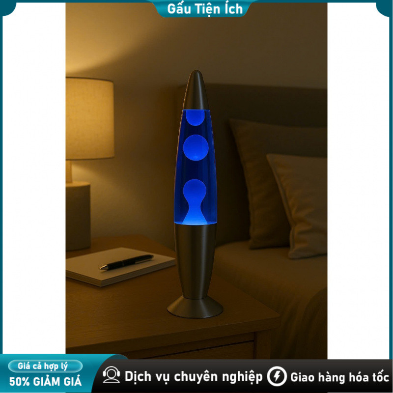 Đèn sáp lava chạy điện kiểu Âu trang trí phòng ngủ quán cà phê Đèn đối lưu dầu, Chuyển động