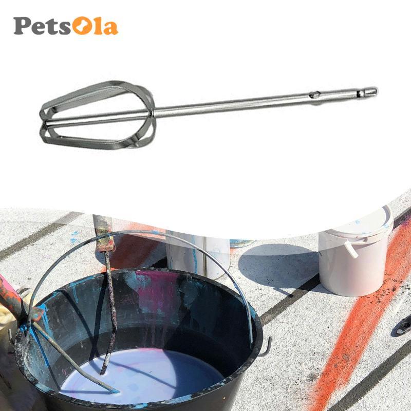 Cần khuấy bằng thép không gỉ dùng cho điện, lý tưởng cho các dự án DIY, quá trình trộn và làm việc bê tông.