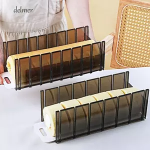 Khuôn Cắt Cuộn Thụy Sĩ DELMER, Máy Cắt Bánh Nhựa 3 / 3.5 / 4cm, Hộ Gia Đình Chính Xác Cắt Bánh Chia Khuôn Bánh Mì