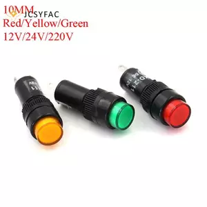 JCSYFAC LED bảng điều khiển thí điểm đèn cảnh báo tín hiệu đèn AC / DC 10mm Mới