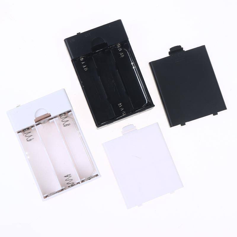 QIUWU 1 Cái Tích Hợp Giá Đỡ Pin USB Có Công Tắc Và Nắp 3AA 4.5V Hộp Pin AA Pin Phụ Kiện DIY.